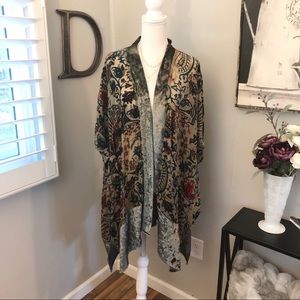 Mystree Velvet burnout kimono
